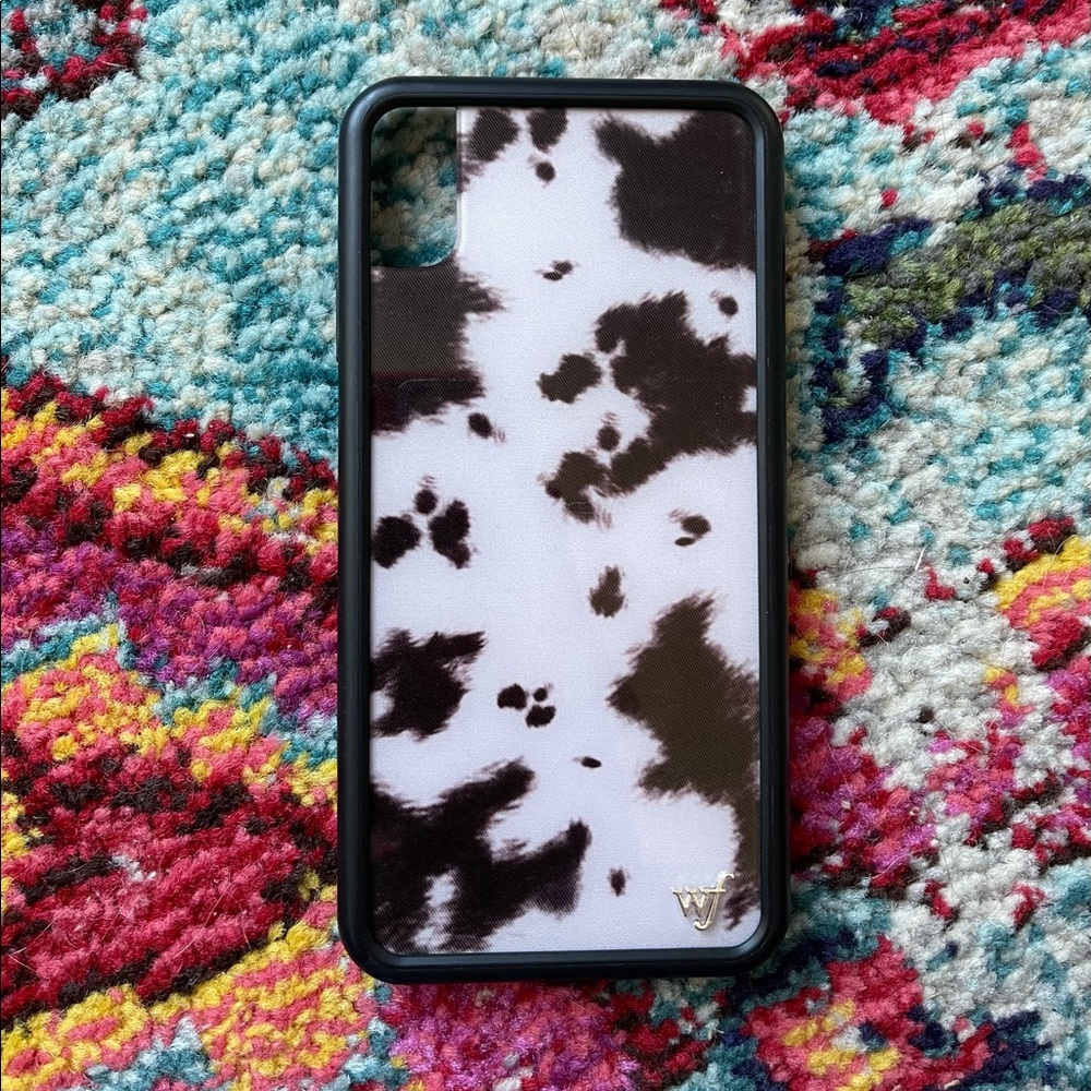 Cowhide iPhone XS Max wildflower case
